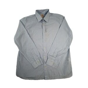 Brooks Brothers Red Fleece Men's Cotton Button Shirt Blue White Stripe Sz XL NWT